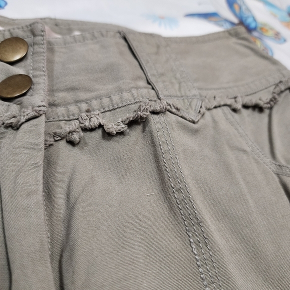 Womens Vintage Nice Concept Low Rise Army Green Bootcut Pants Size Small - Picture 5 of 12